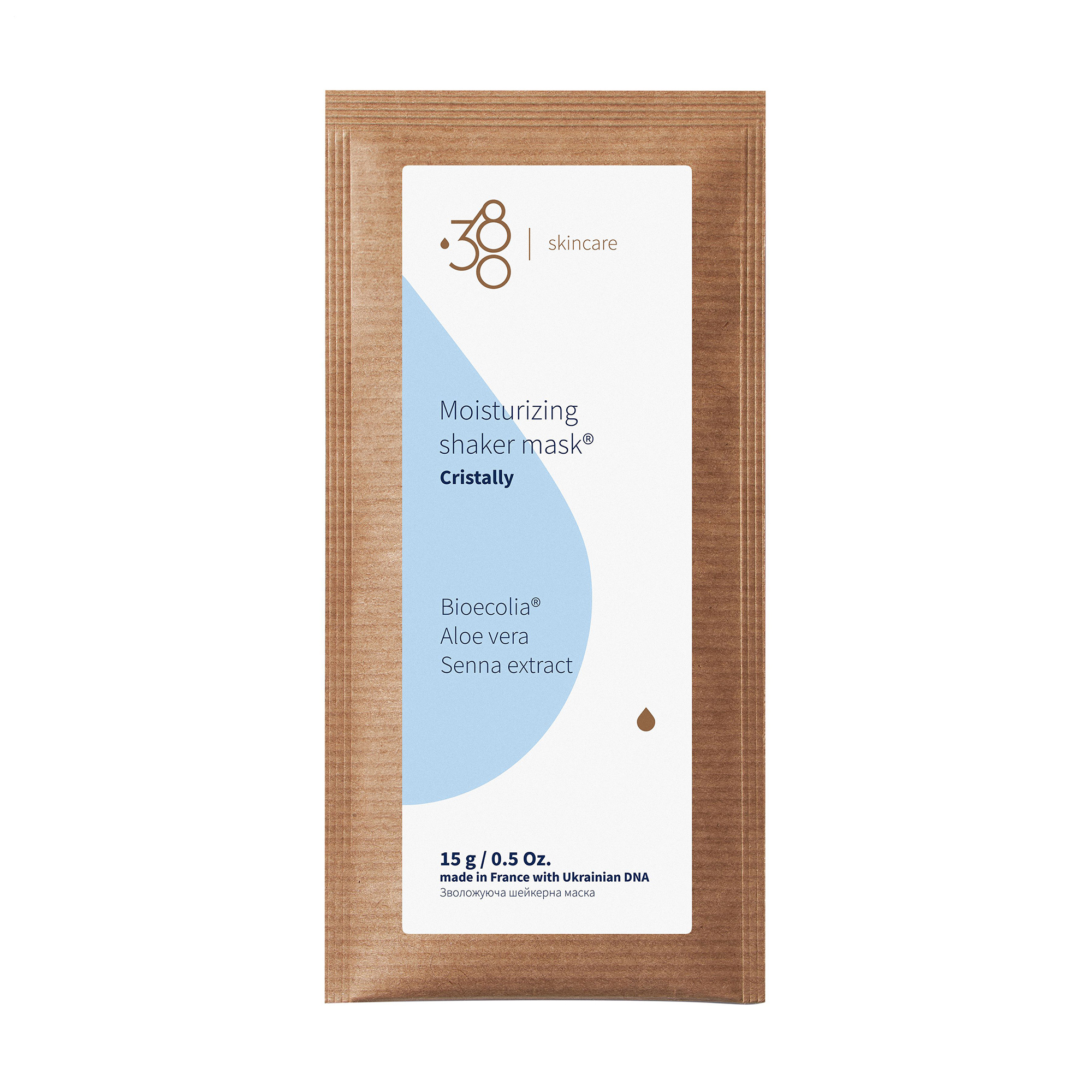 Зволожувальна шейкерна маска для обличчя 380 Skincare Moisturizing Shaker Mask, 15 г